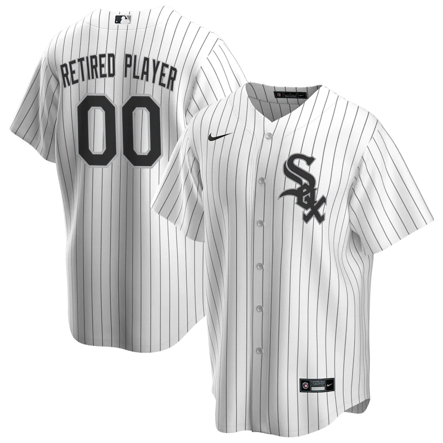 Men's Chicago White Sox White Home Pick-A-Player Retired Roster Replica Jersey