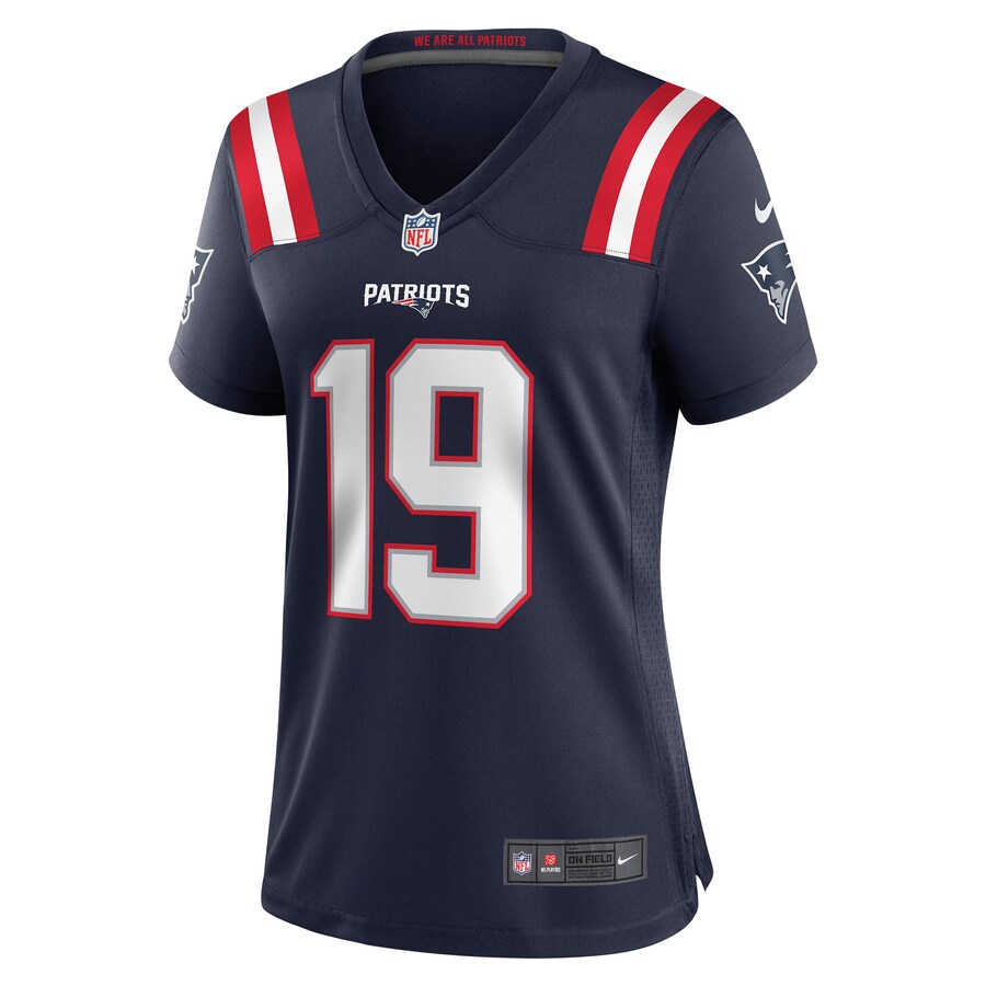 Women’s New England Patriots Malcolm Perry Nike Navy Game Player Jersey