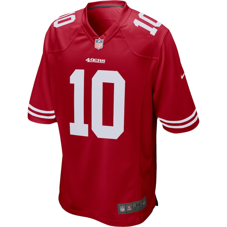 Men’s San Francisco 49ers Jimmy Garoppolo Nike Scarlet Game Player Jersey