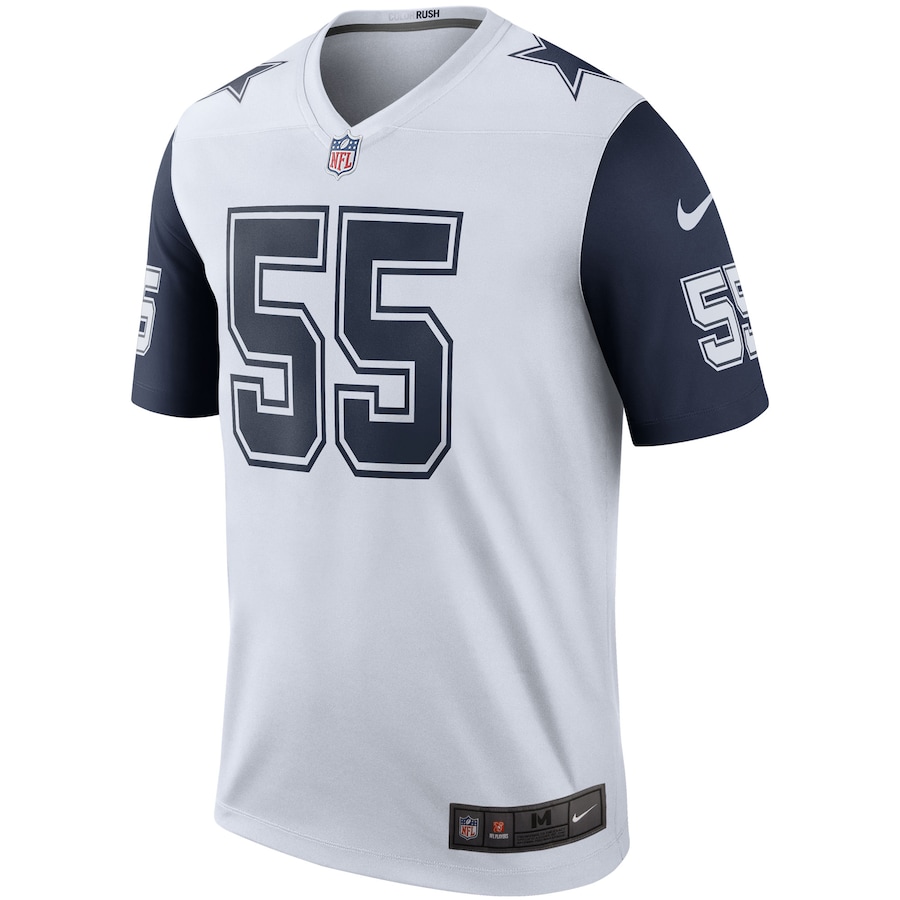 Men’s Dallas Cowboys Leighton Vander Esch Nike White Color Rush Legend Player Jersey