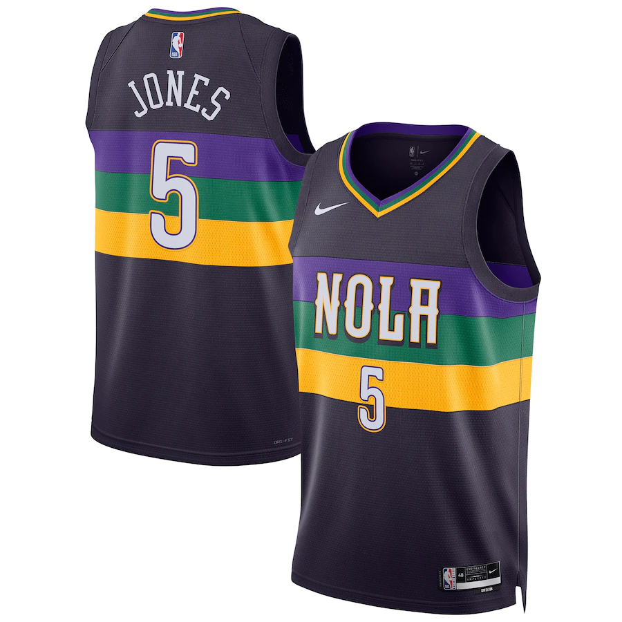Men's New Orleans Pelicans Herbert Jones Purple 2022-23 Swingman Jersey - City Edition