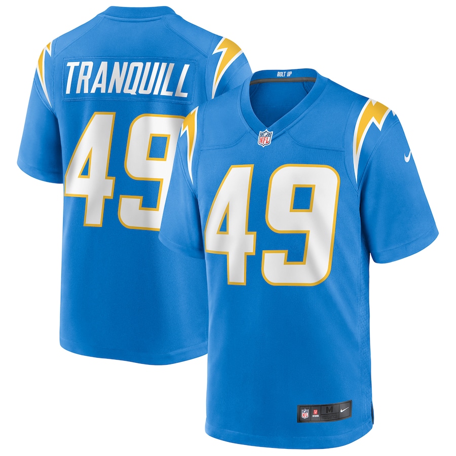 Men’s Los Angeles Chargers Drue Tranquill Nike Powder Blue Game Jersey