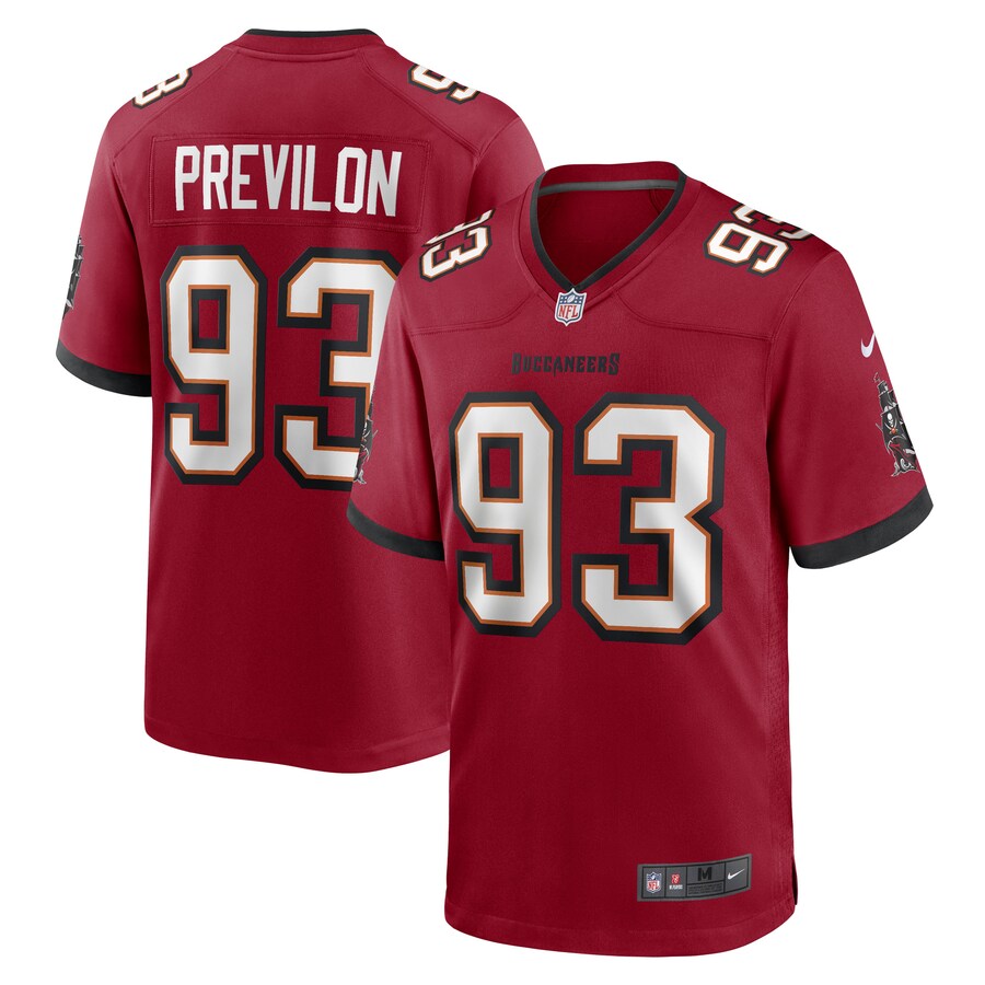 Men’s Tampa Bay Buccaneers Willington Previlon Nike Red Game Player Jersey