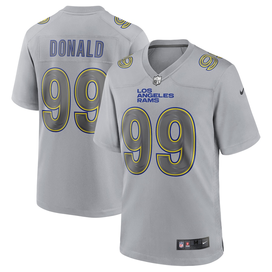 Men’s Los Angeles Rams Aaron Donald Nike Gray Atmosphere Fashion Game Jersey