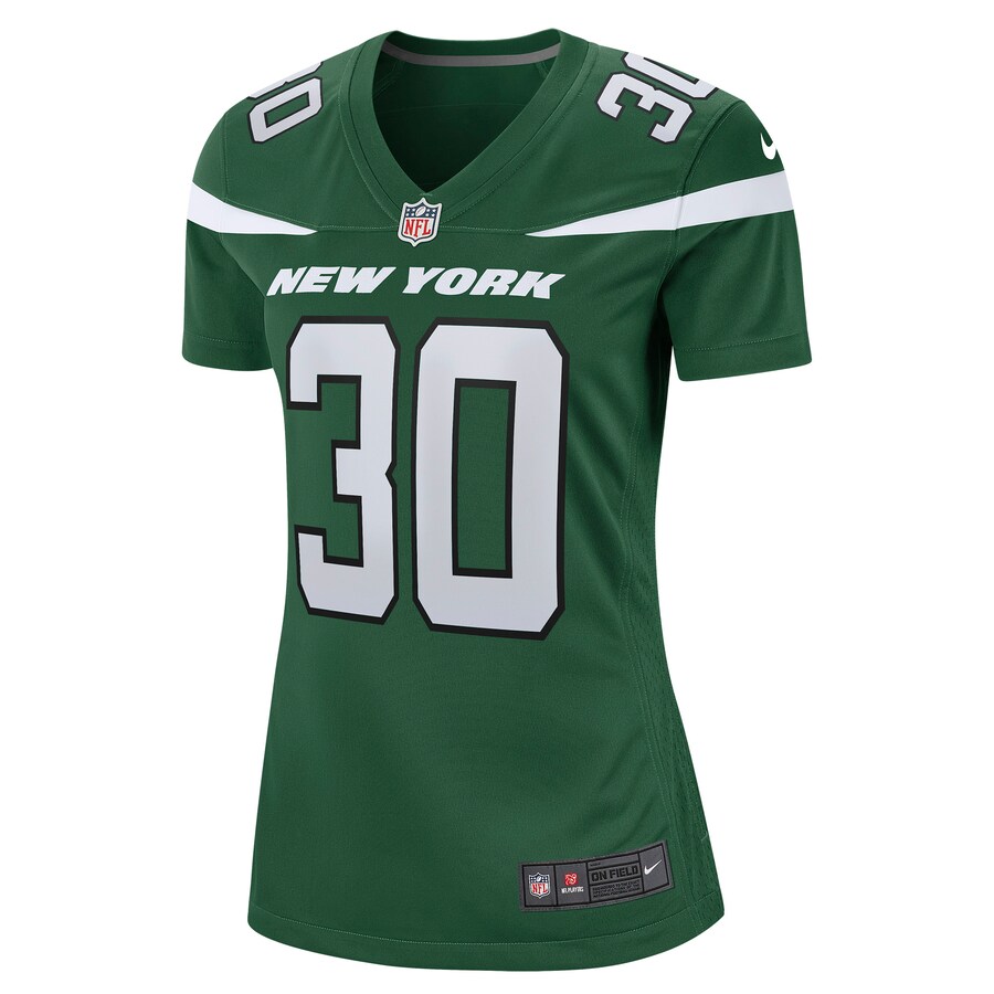 Women’s New York Jets Michael Carter II Nike Gotham Green Game Jersey