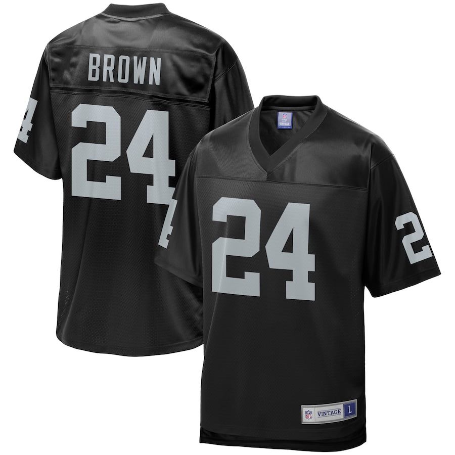 Men’s Las Vegas Raiders Willie Brown NFL Pro Line Black Retired Player Jersey