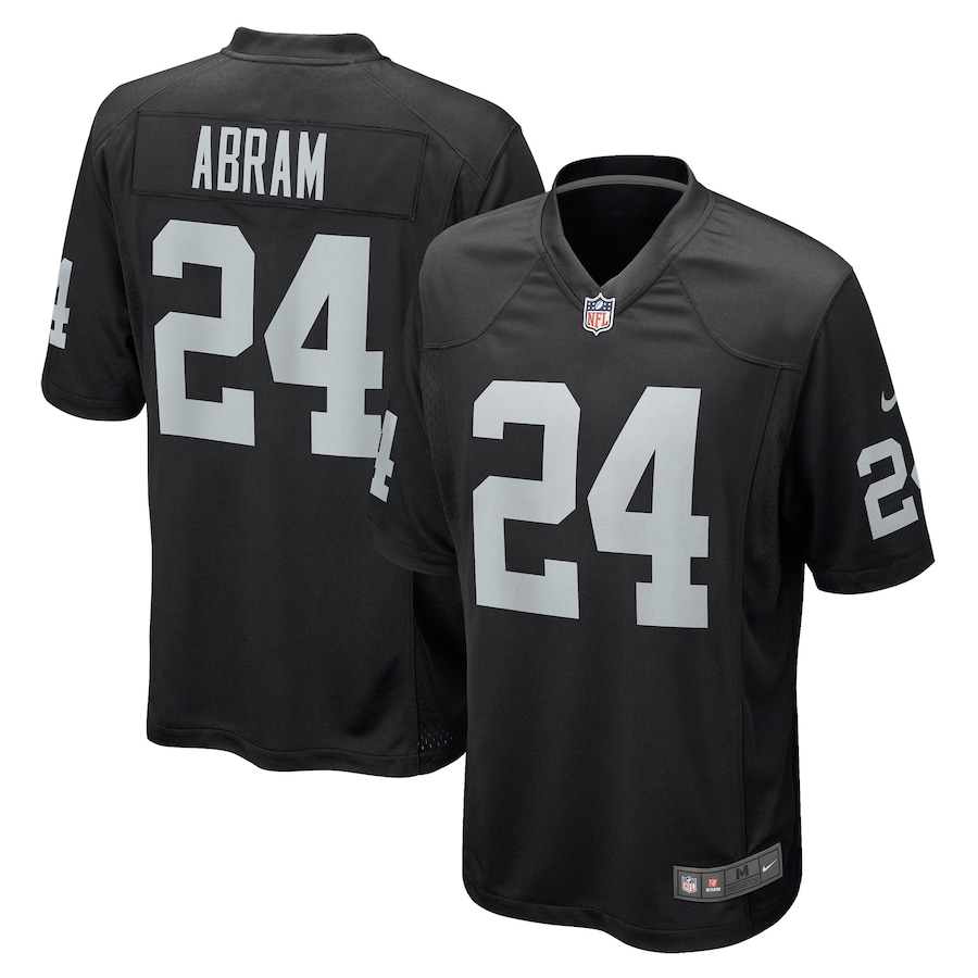 Men’s Las Vegas Raiders Johnathan Abram Nike Black Player Game Jersey