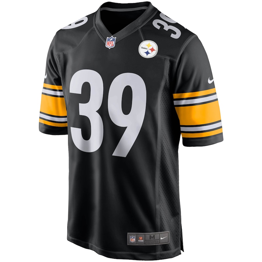 Men’s Pittsburgh Steelers Minkah Fitzpatrick Nike Black Player Game Jersey