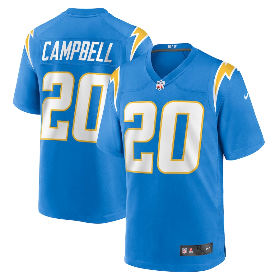 Men’s Los Angeles Chargers Tevaughn Campbell Nike Powder Blue Game Player Jersey