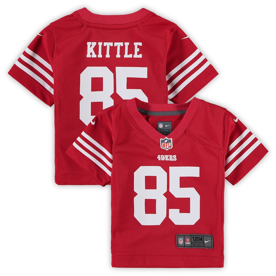 Infant San Francisco 49ers George Kittle Nike Scarlet Player Game Jersey