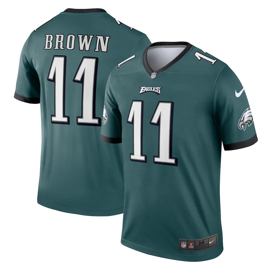Men’s Philadelphia Eagles A.J. Brown Nike Midnight Green Legend Jersey