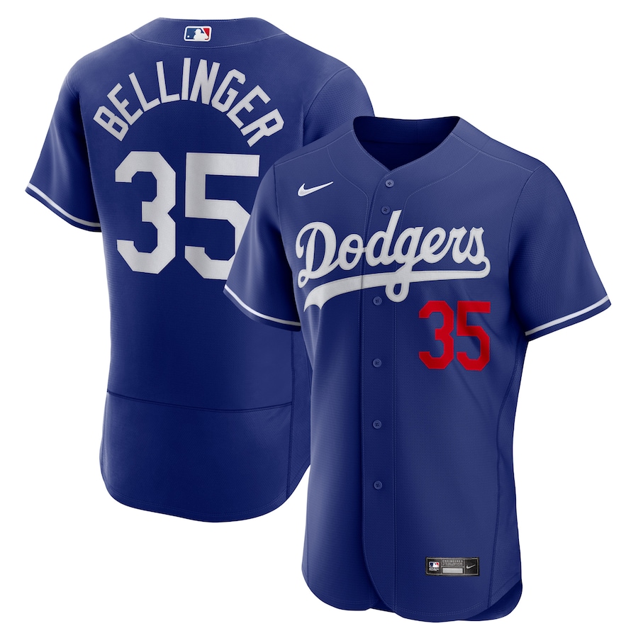 Men's Los Angeles Dodgers 35 Cody Bellinger Royal Alternate Player Jersey