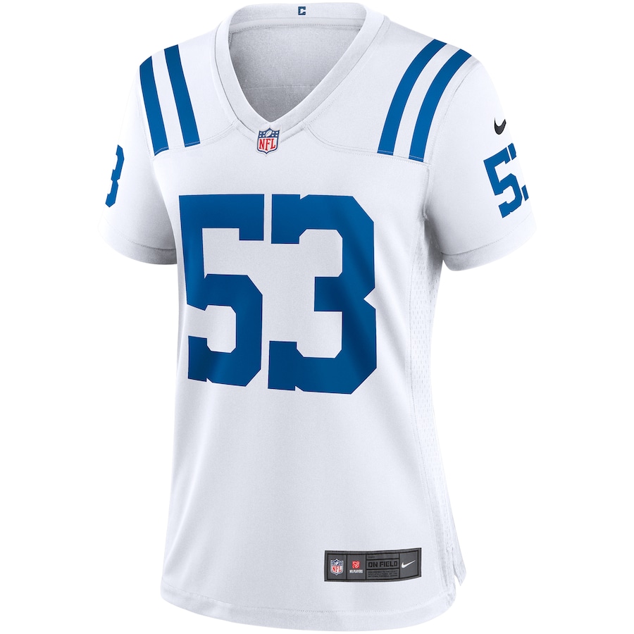 Women’s Indianapolis Colts Shaquille Leonard Nike White Game Player Jersey