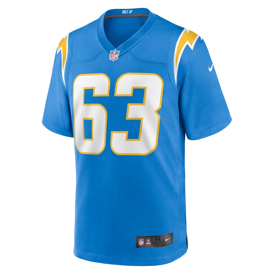 Men’s Los Angeles Chargers Corey Linsley Nike Powder Blue Game Player Jersey