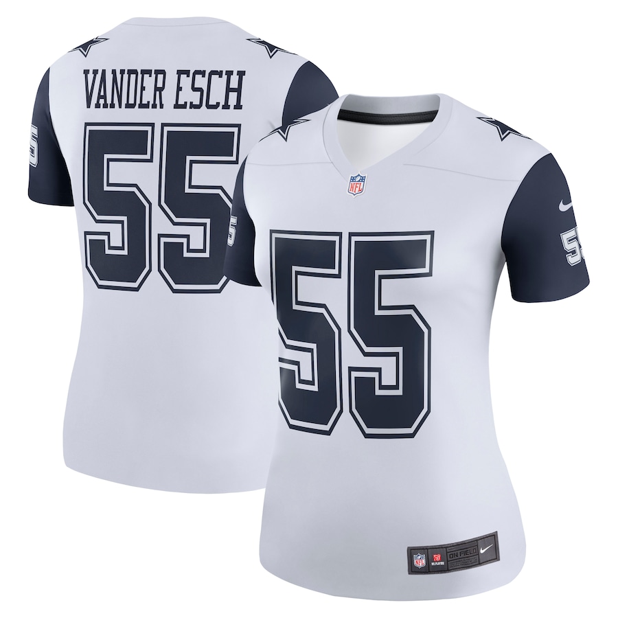 Women’s Dallas Cowboys Leighton Vander Esch Nike White Color Rush Legend Player Jersey