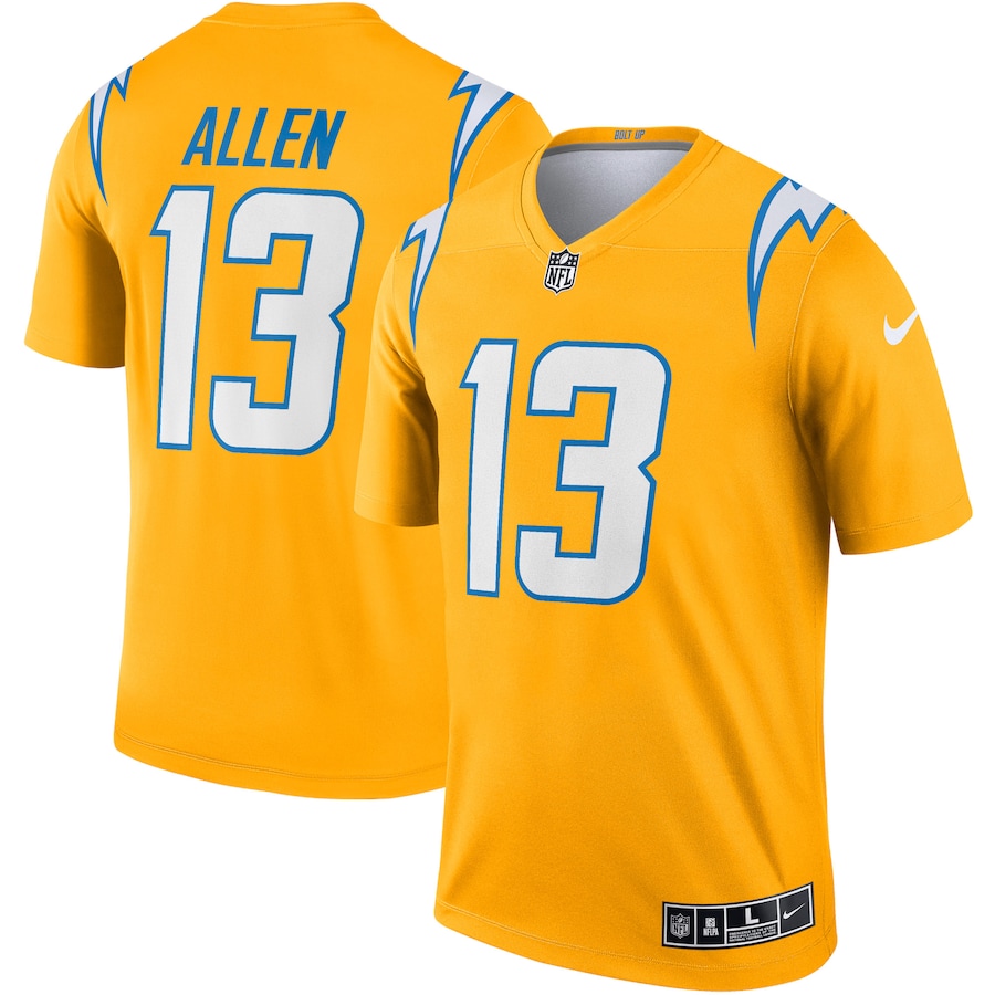 Men’s Los Angeles Chargers Keenan Allen Nike Gold Inverted Legend Jersey
