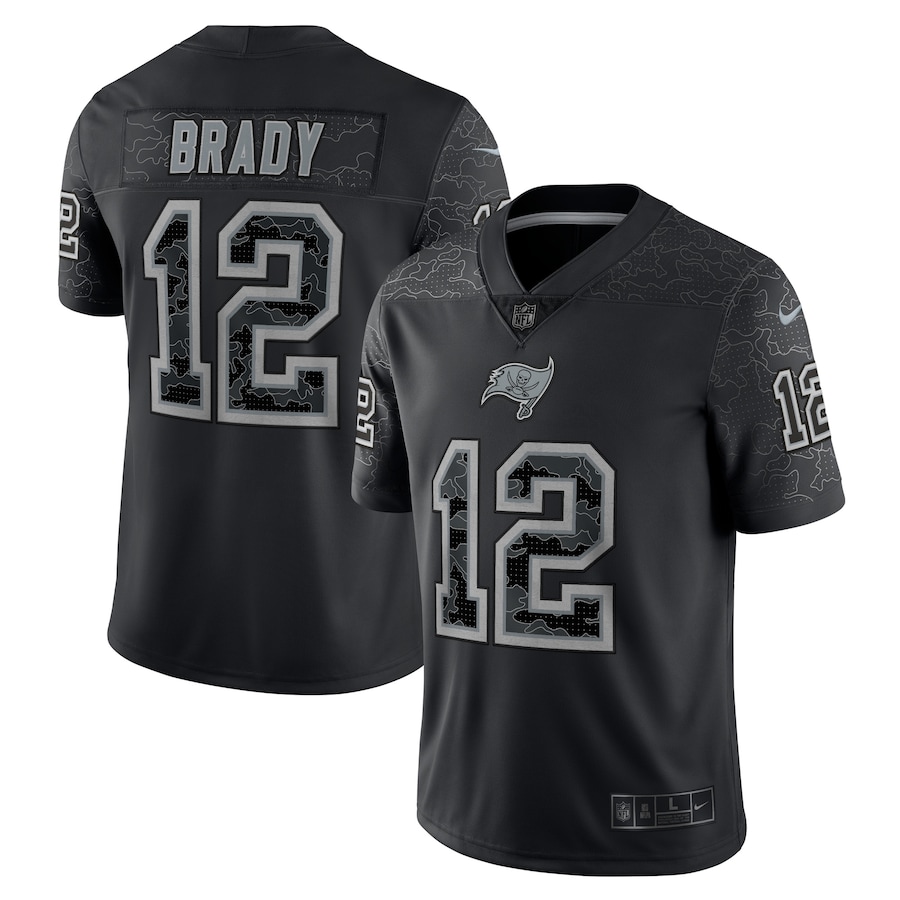 Men’s Tampa Bay Buccaneers Tom Brady Nike Black RFLCTV Limited Jersey