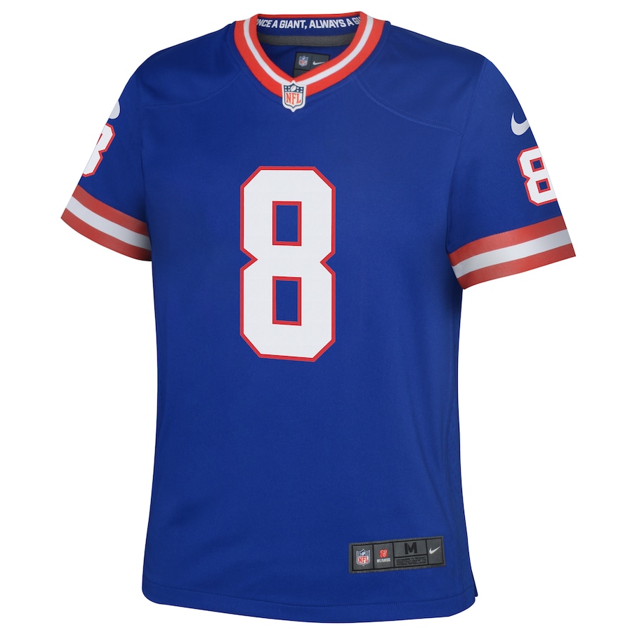 Youth New York Giants Daniel Jones Nike Royal Classic Player Game Jersey