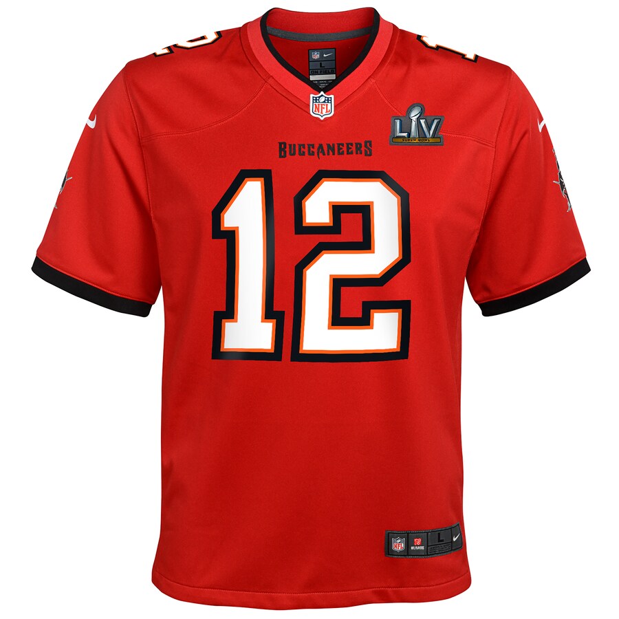 Youth Tampa Bay Buccaneers Tom Brady Nike Red Super Bowl LV Bound Game Jersey