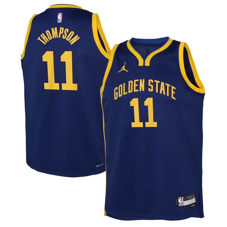 Youth Golden State Warriors Klay Thompson Blue Swingman Jersey - Statement Edition