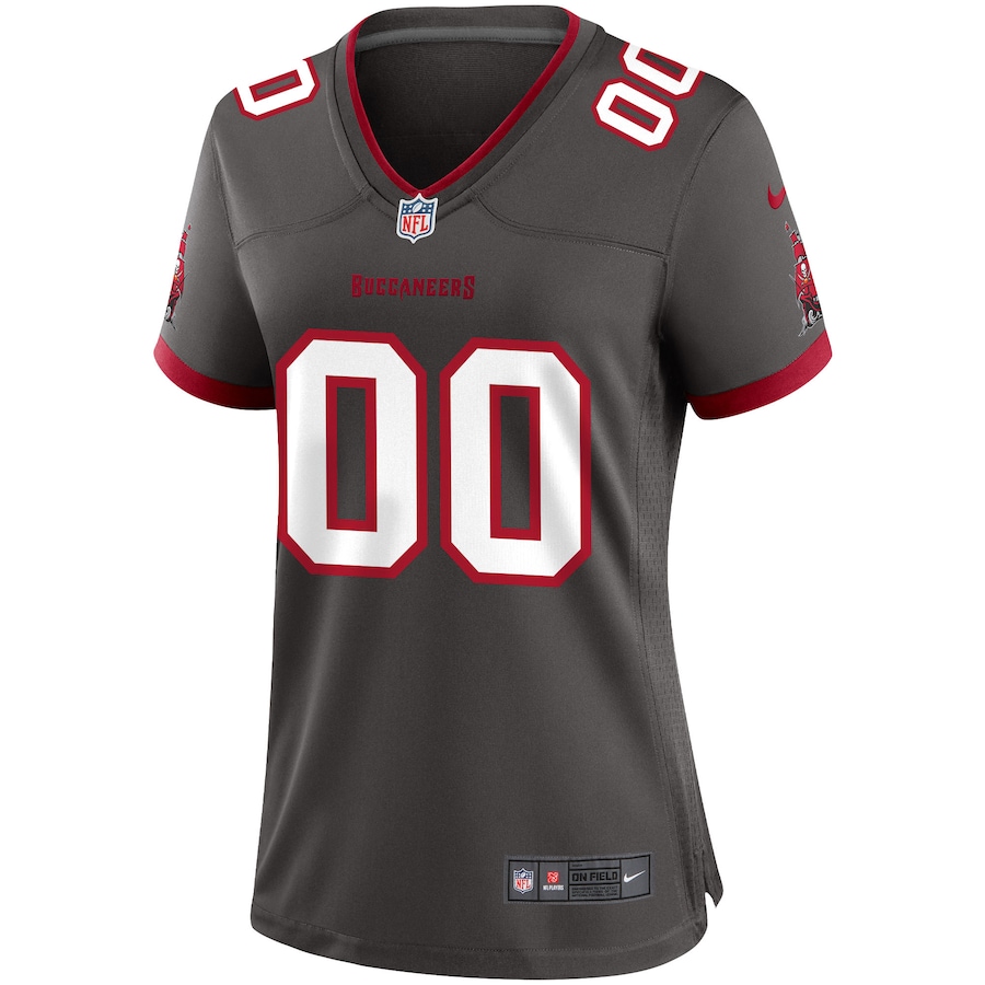 Women’s Tampa Bay Buccaneers Nike Pewter Alternate Custom Game Jersey