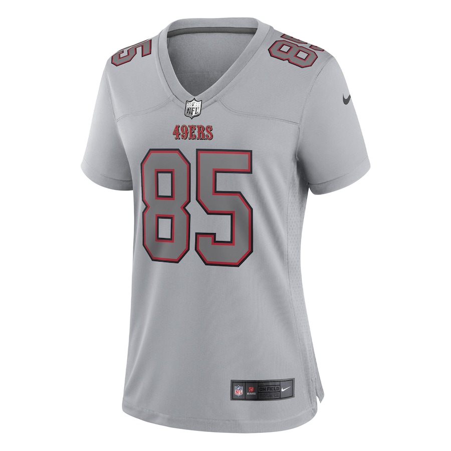 Women’s San Francisco 49ers George Kittle Nike Gray Atmosphere Fashion Game Jersey
