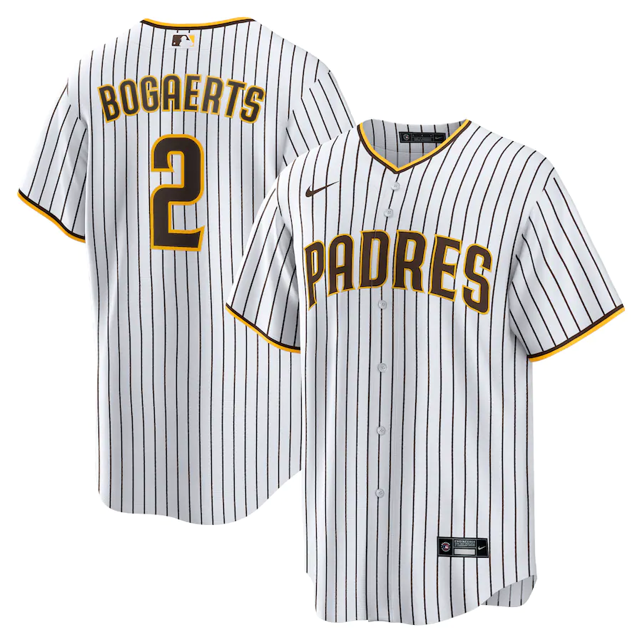 Men's San Diego Padres Xander Bogaerts White/Brown Home Official Replica Player Jersey