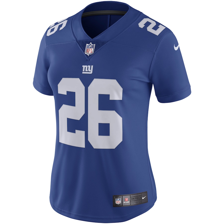 Women’s New York Giants Saquon Barkley Nike Royal Vapor Untouchable Limited Jersey