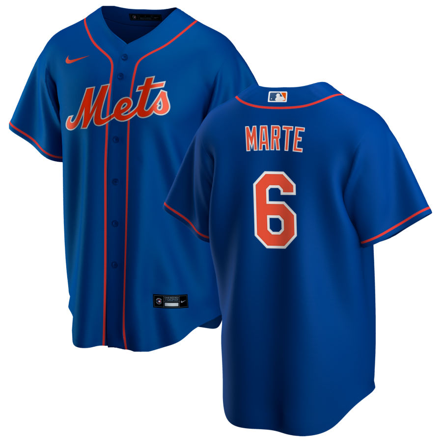 Men's New York Mets Starling Marte Royal Alternate Replica Player Jersey