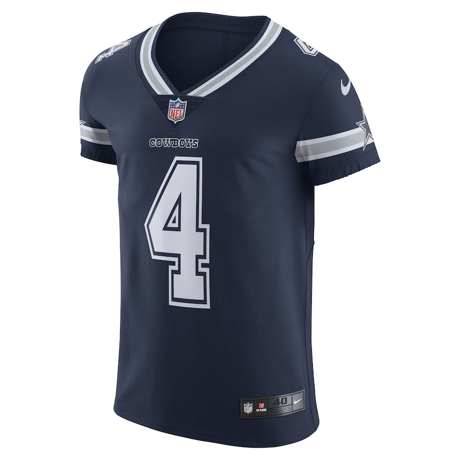 Men’s Dallas Cowboys Dak Prescott Nike Navy Vapor Elite Player Team Jersey