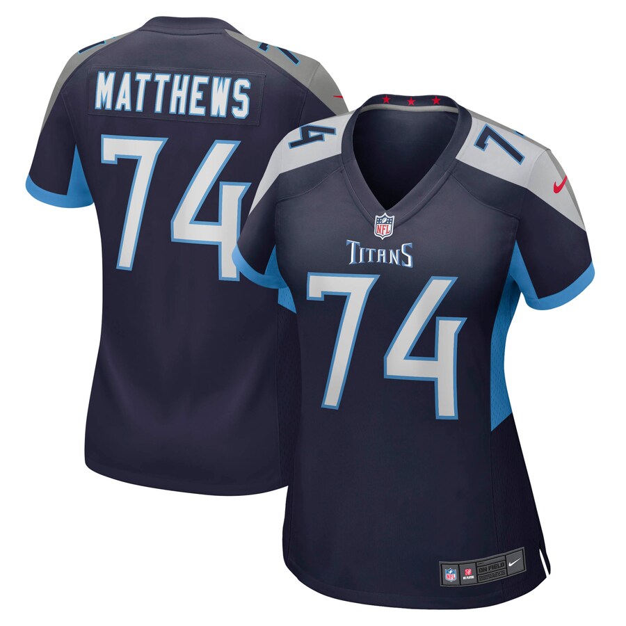 Women’s Tennessee Titans Bruce Matthews Nike Navy Retired Player Jersey