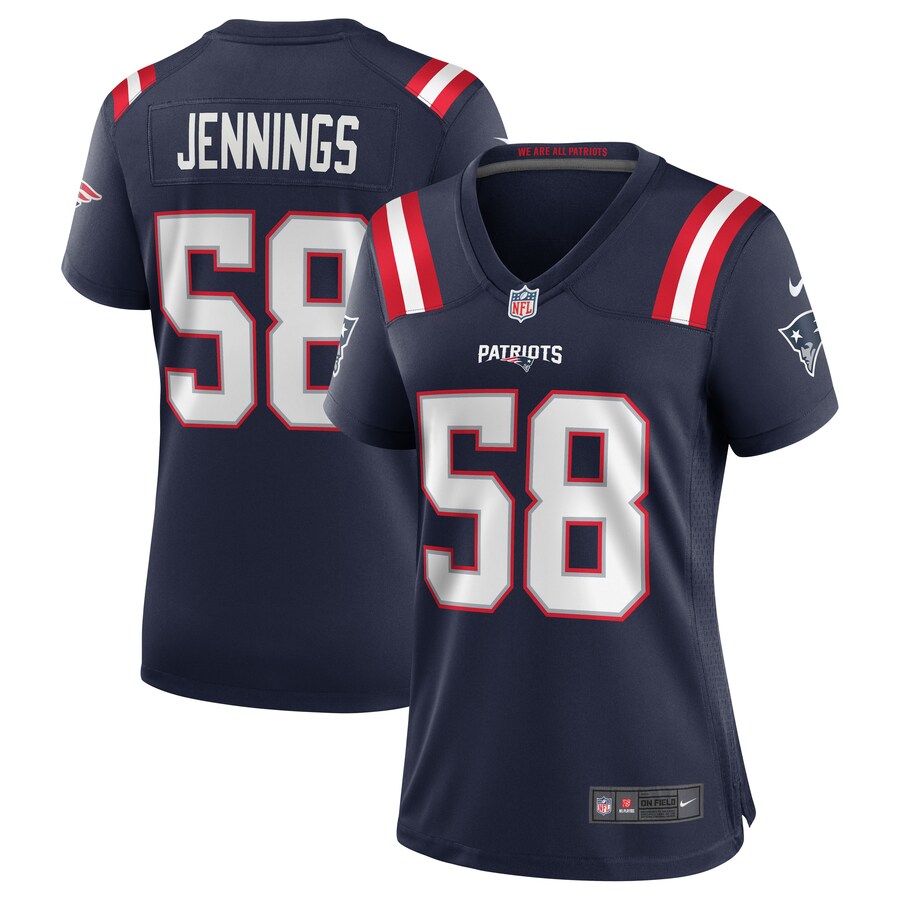 Women’s New England Patriots Anfernee Jennings Nike Navy Team Game Jersey