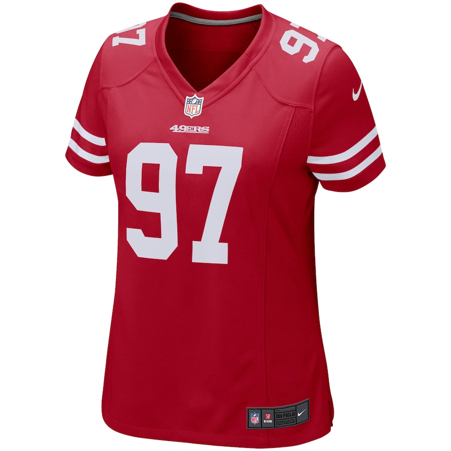 Women’s San Francisco 49ers Nick Bosa Nike Scarlet Game Player Jersey