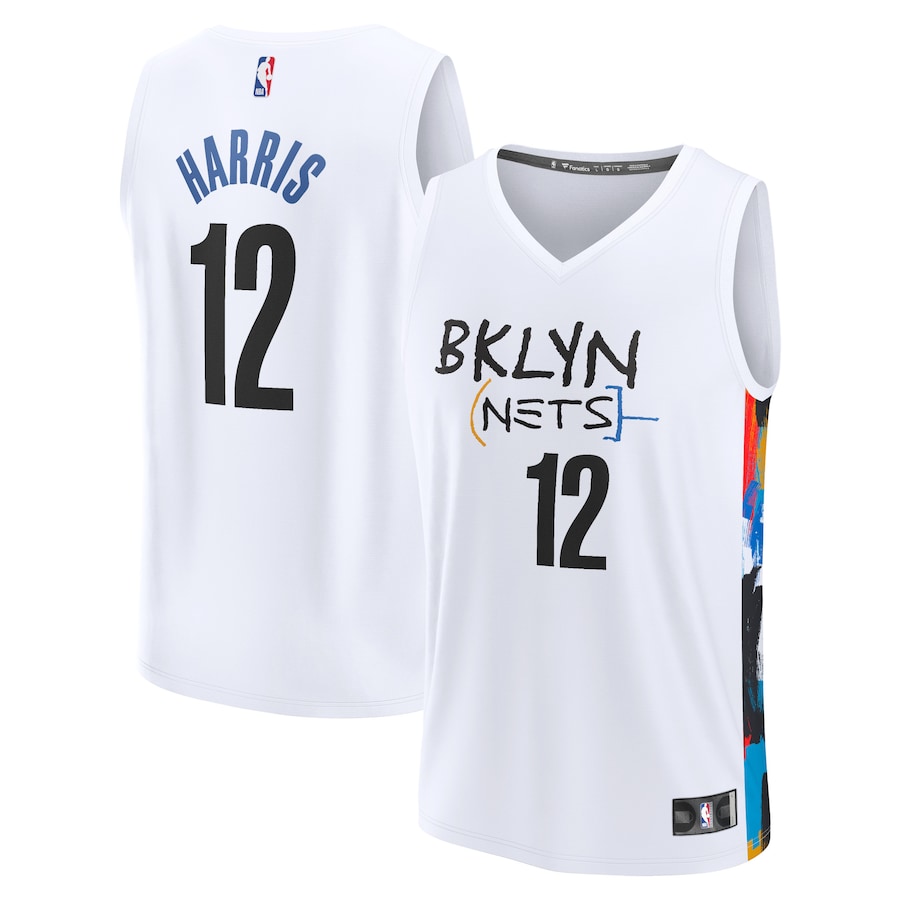 Men's Brooklyn Nets Joe Harris Fanatics Branded White 2022/23 Fastbreak Jersey - City Edition