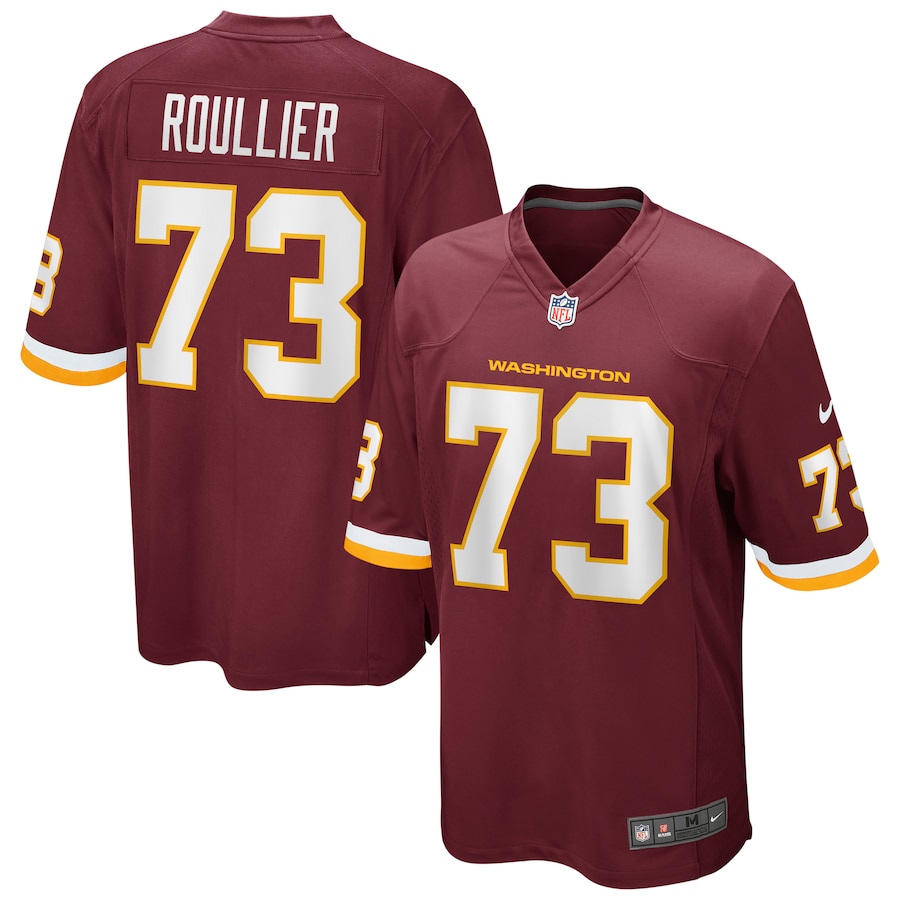 Men’s Nike Chase Roullier Washington Football Team Burgundy Game Player Jersey