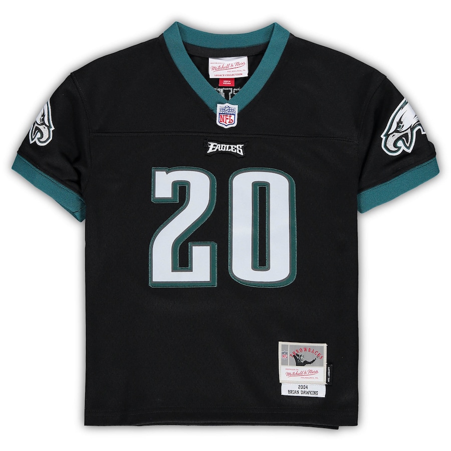 Preschool Philadelphia Eagles Brian Dawkins Mitchell & Ness Black Retired Legacy Jersey