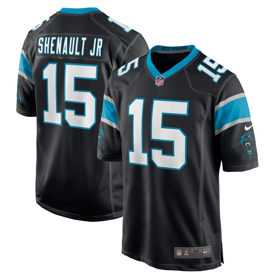 Men’s Carolina Panthers Laviska Shenault Jr. Nike Black Game Player Jersey