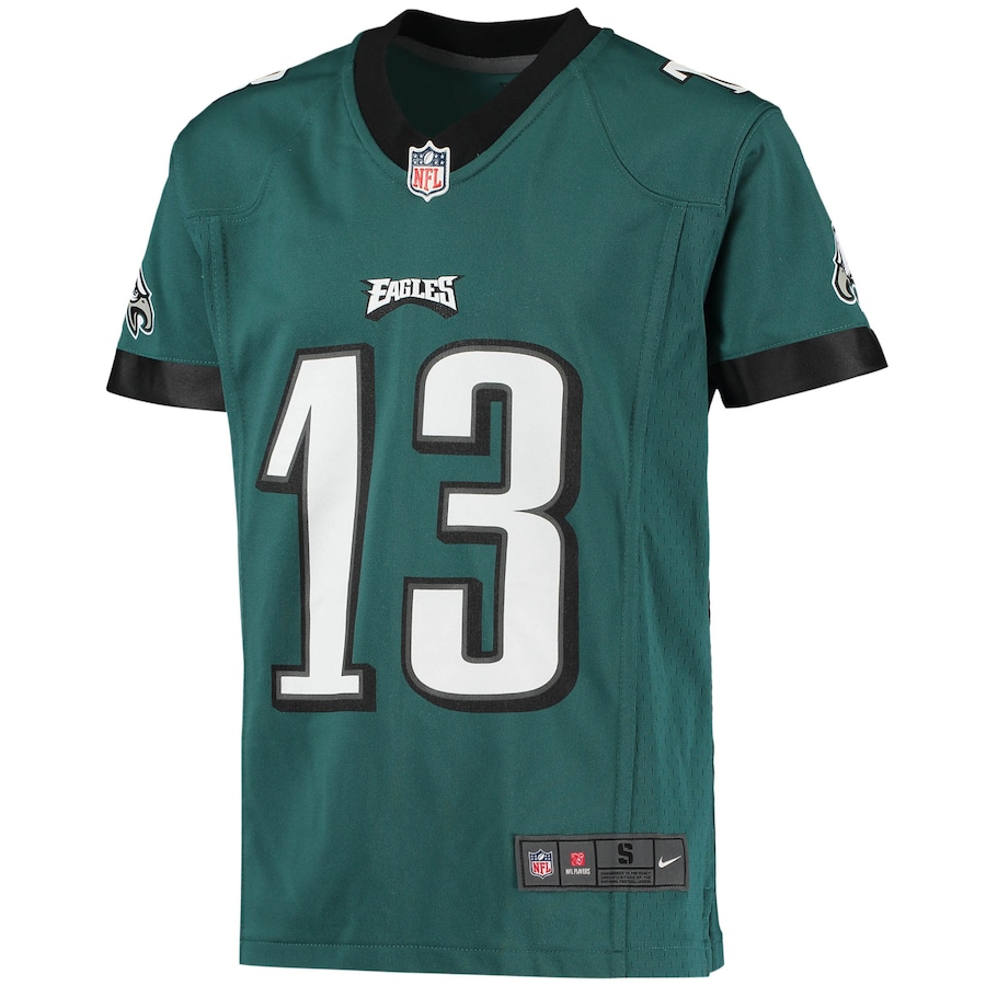 Youth Philadelphia Eagles Travis Fulgham Nike Midnight Green Game Jersey