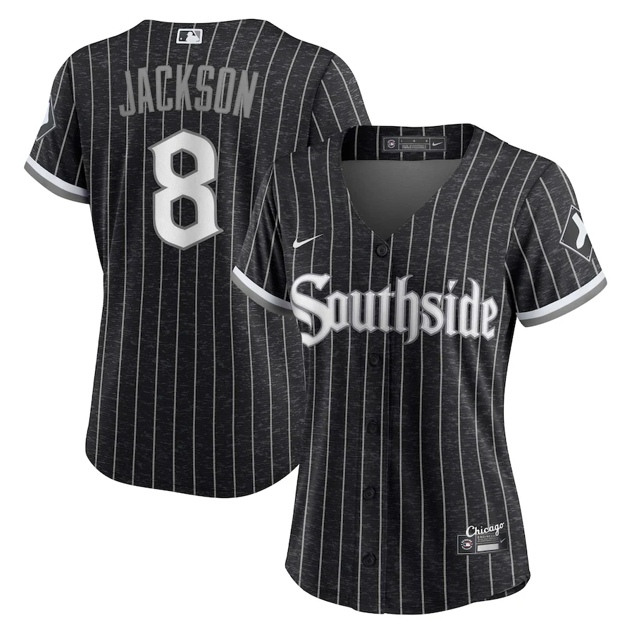 Women's Chicago White Sox Bo Jackson Black City Connect Replica Player Jersey