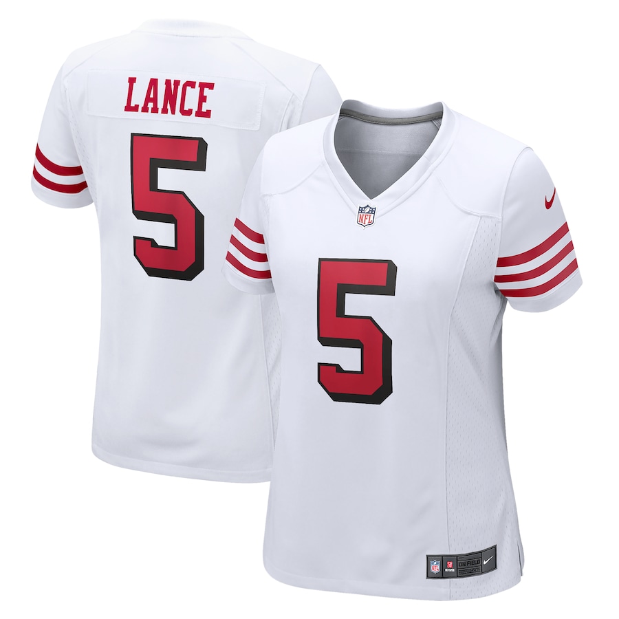 Women’s San Francisco 49ers Trey Lance Nike White Alternate Game Jersey
