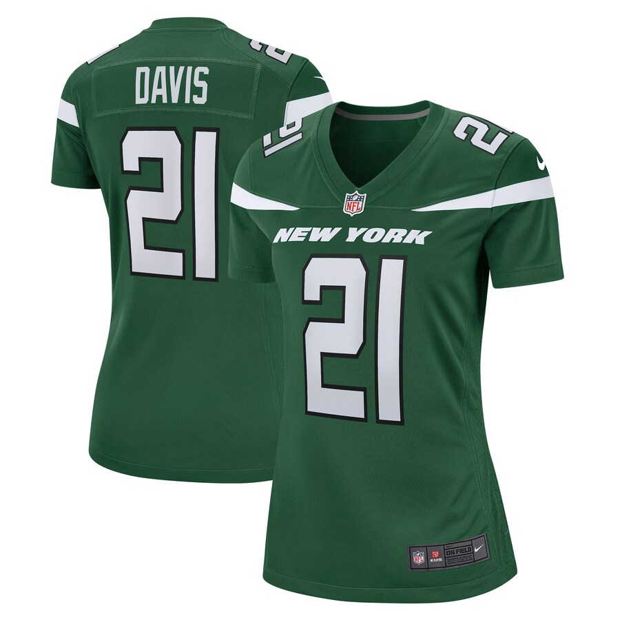 Women’s New York Jets Ashtyn Davis Nike Gotham Green Game Player Jersey