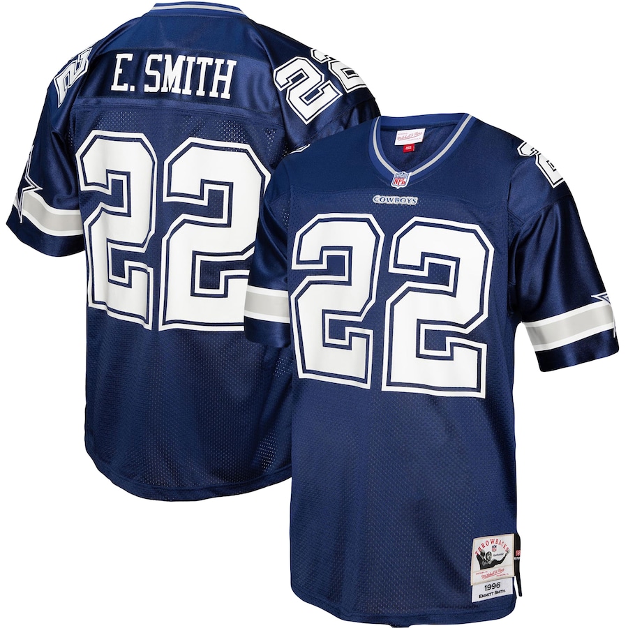 Men's Dallas Cowboys Emmitt Smith Mitchell & Ness Navy 1996 Legacy Replica Jersey