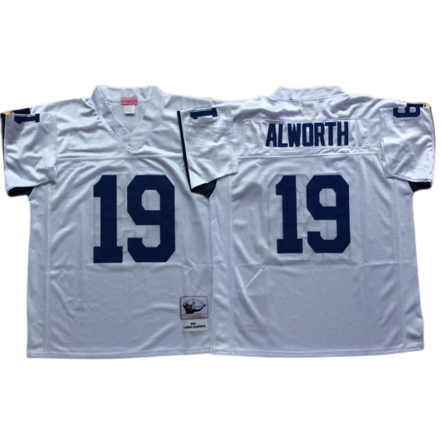 Men's Los Angeles Chargers Lance Alworth Mitchell & Ness White Throwback Jersey