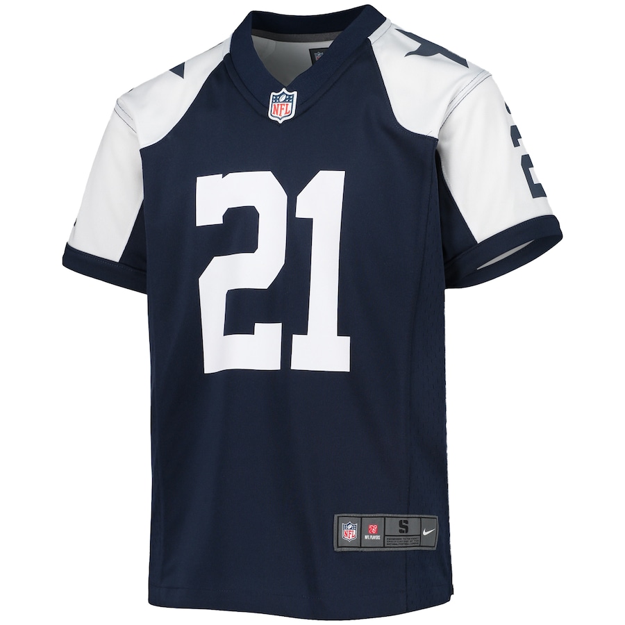 Youth Dallas Cowboys Ezekiel Elliott Nike Navy Alternate Player Game Jersey