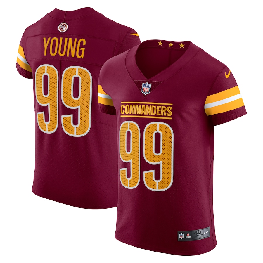 Men’s Washington Commanders Chase Young Nike Burgundy Vapor Elite Jersey