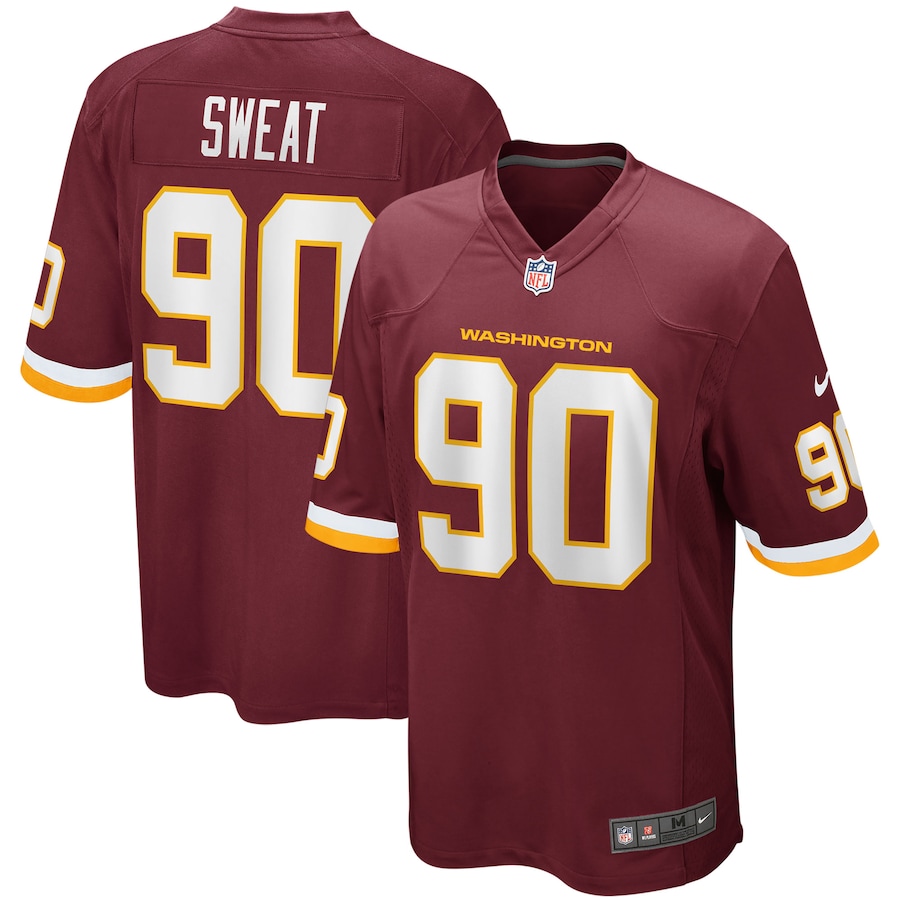 Men’s Washington Football Team Montez Sweat Nike Burgundy Game Jersey