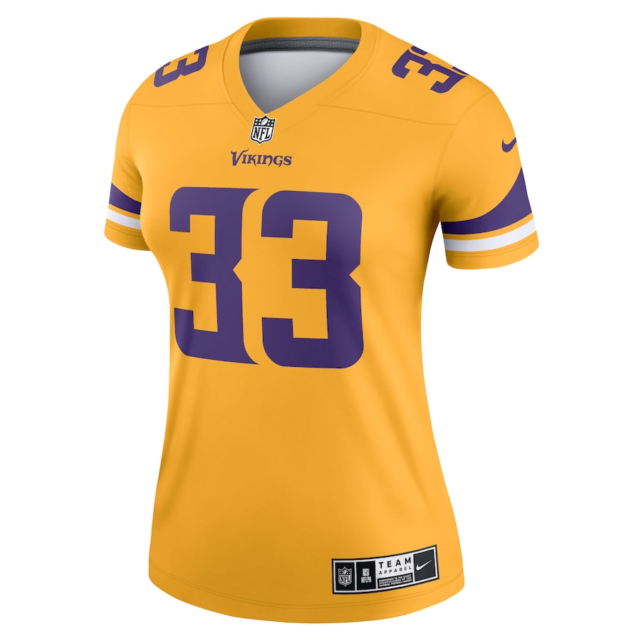 Women’s Minnesota Vikings Dalvin Cook Nike Gold Inverted Legend Jersey