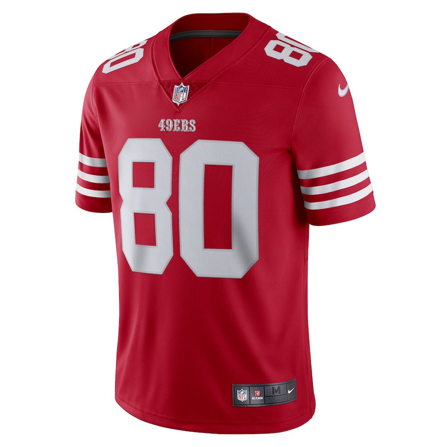 Men’s San Francisco 49ers Jerry Rice Nike Scarlet Vapor Limited Retired Player Jersey