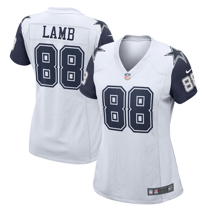 Women’s Dallas Cowboys CeeDee Lamb Nike White 2nd Alternate Game Jersey