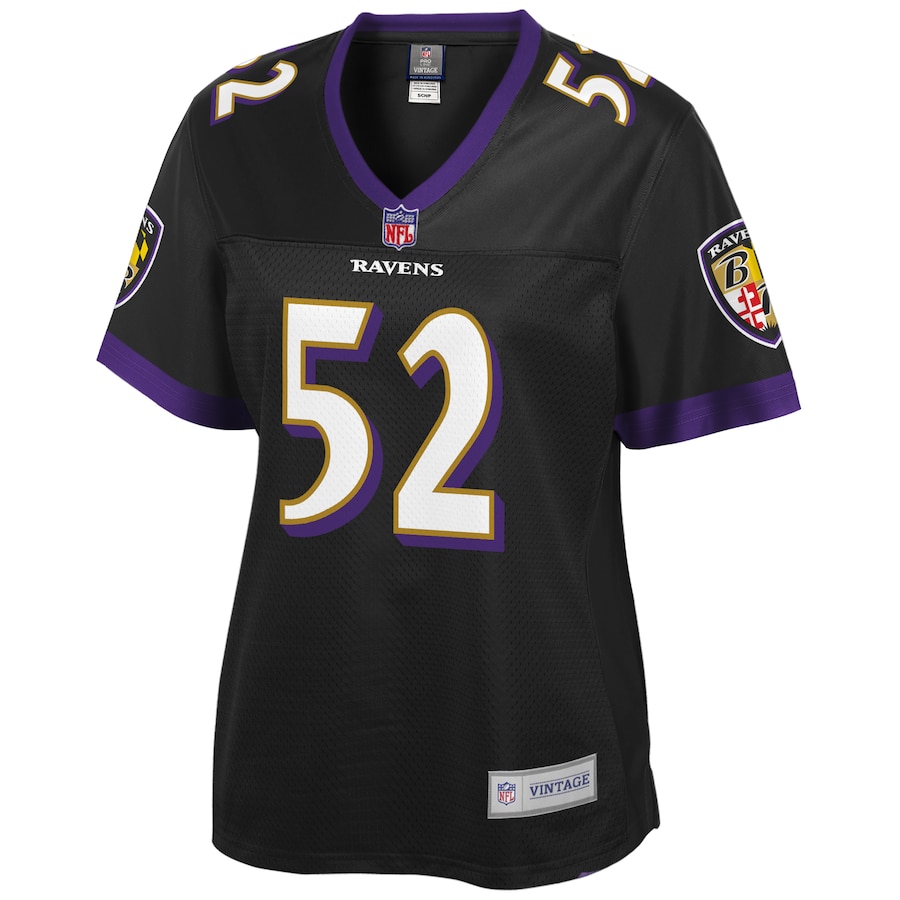 Women’s Baltimore Ravens Ray Lewis NFL Pro Line Black Retired Player Jersey